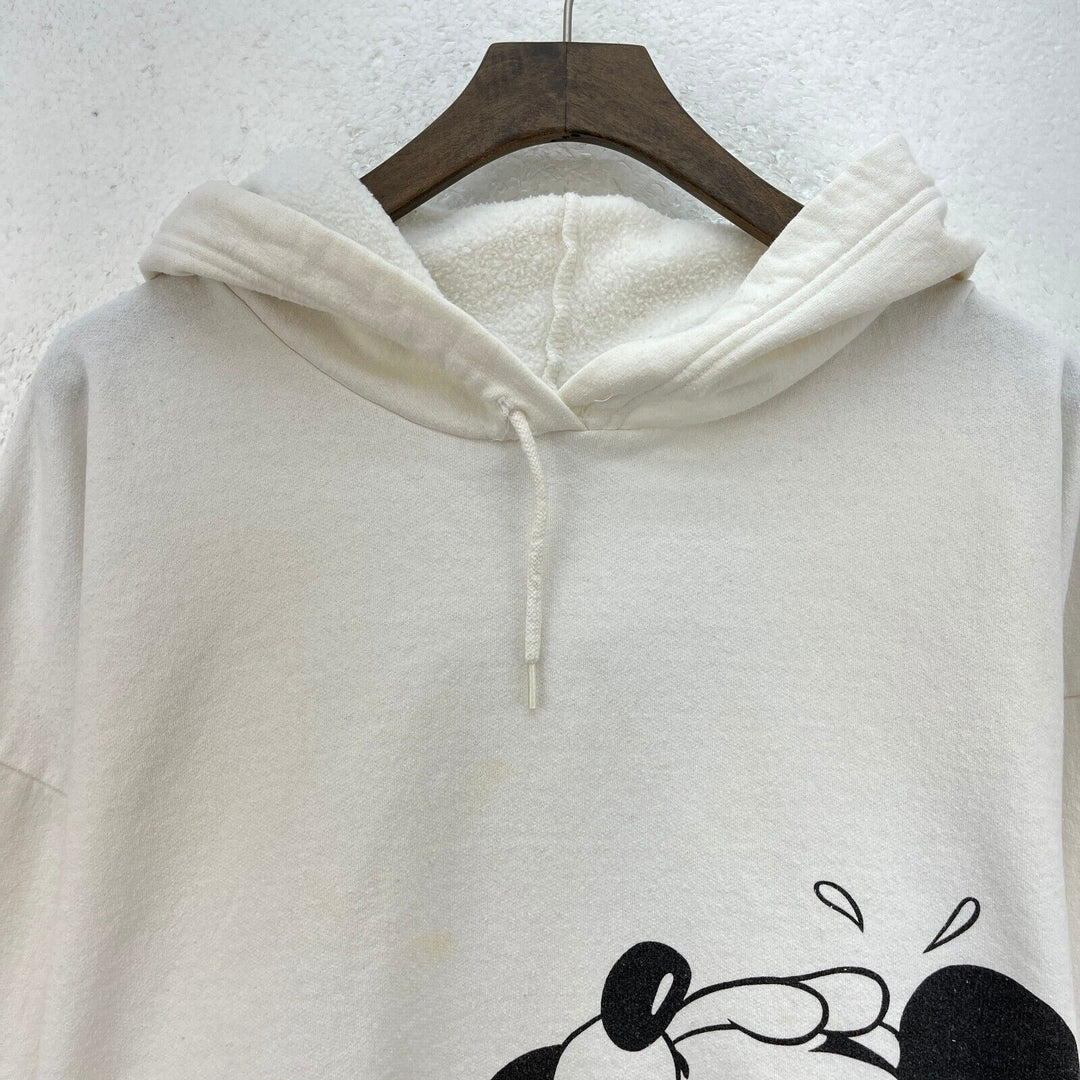 Vintage Disney Mickey Mouse White Hoodie Size XL