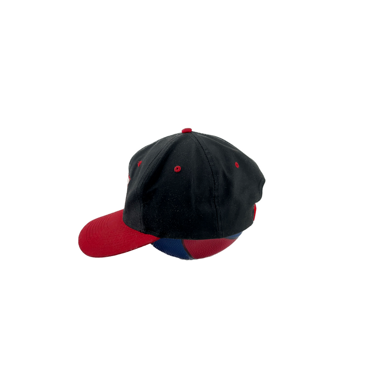 Vintage Philadelphia 76ers Plain Logo 7 Embroidered NBA Snapback Hat Black