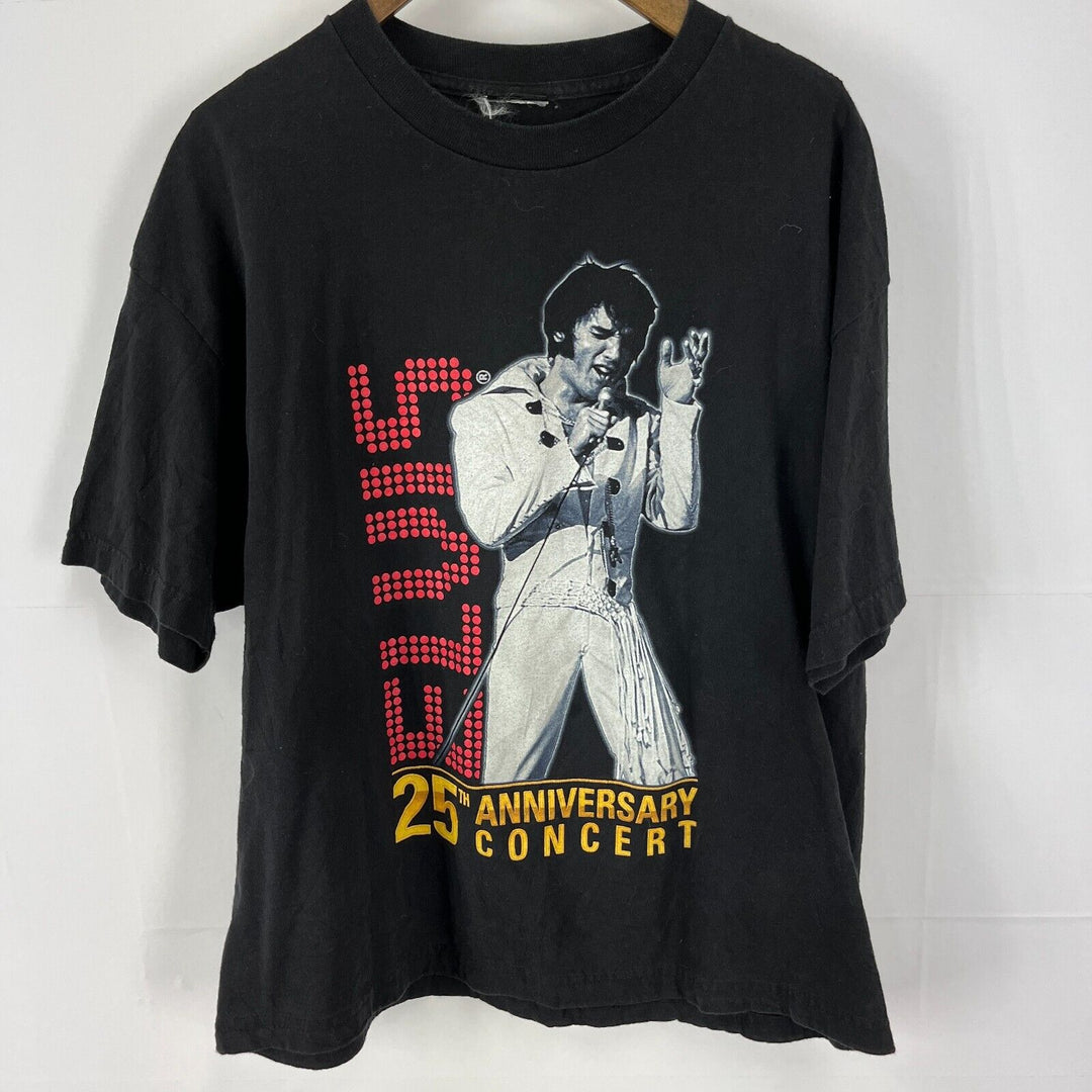 Vintage 2002 Elvis Presley Memphis, TN 25th Anniversary Concert T-Shirt Sz XL