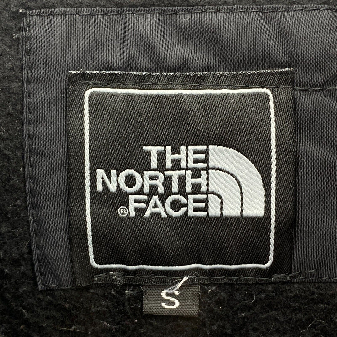 Women's The North Face Zip Pockets Fleece Hooded Jacket Full Zip Size S Black