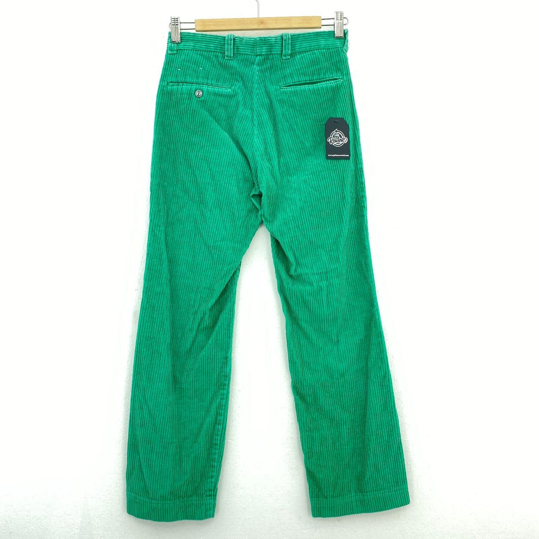 Vintage Green Corduroy Women's Pant Straight Leg Low Rise Size 26