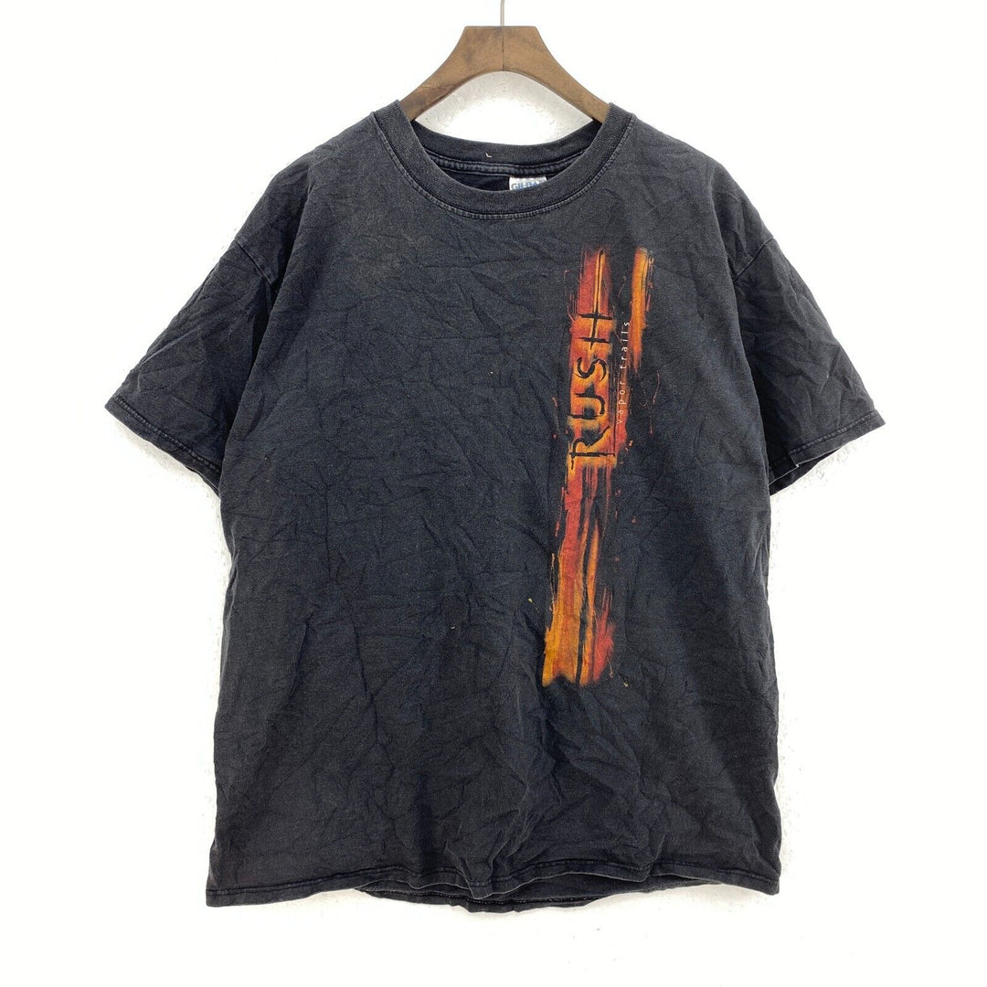 Vintage Rush Vapor Trails Print Tour T-Shirt Size L Black Rock Band