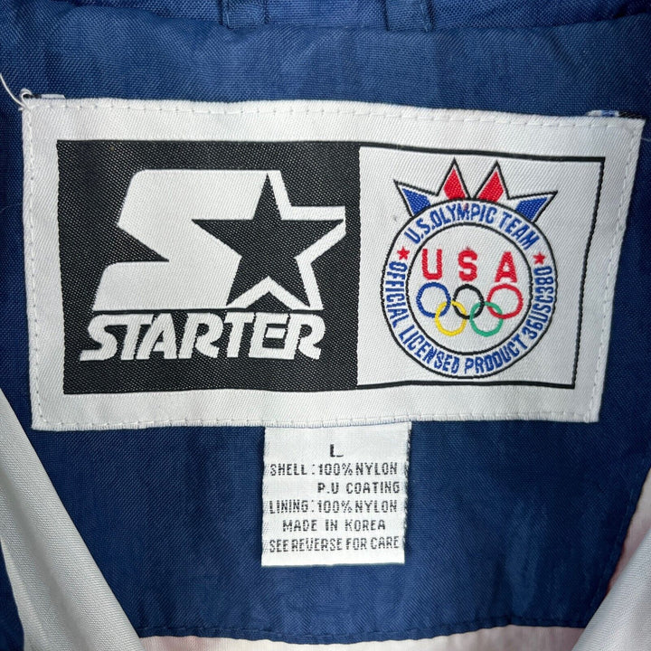1996 USA Olympic Team Vtg 90s Starter Eagle Atlanta Warm-Up Jacket Men's Size L