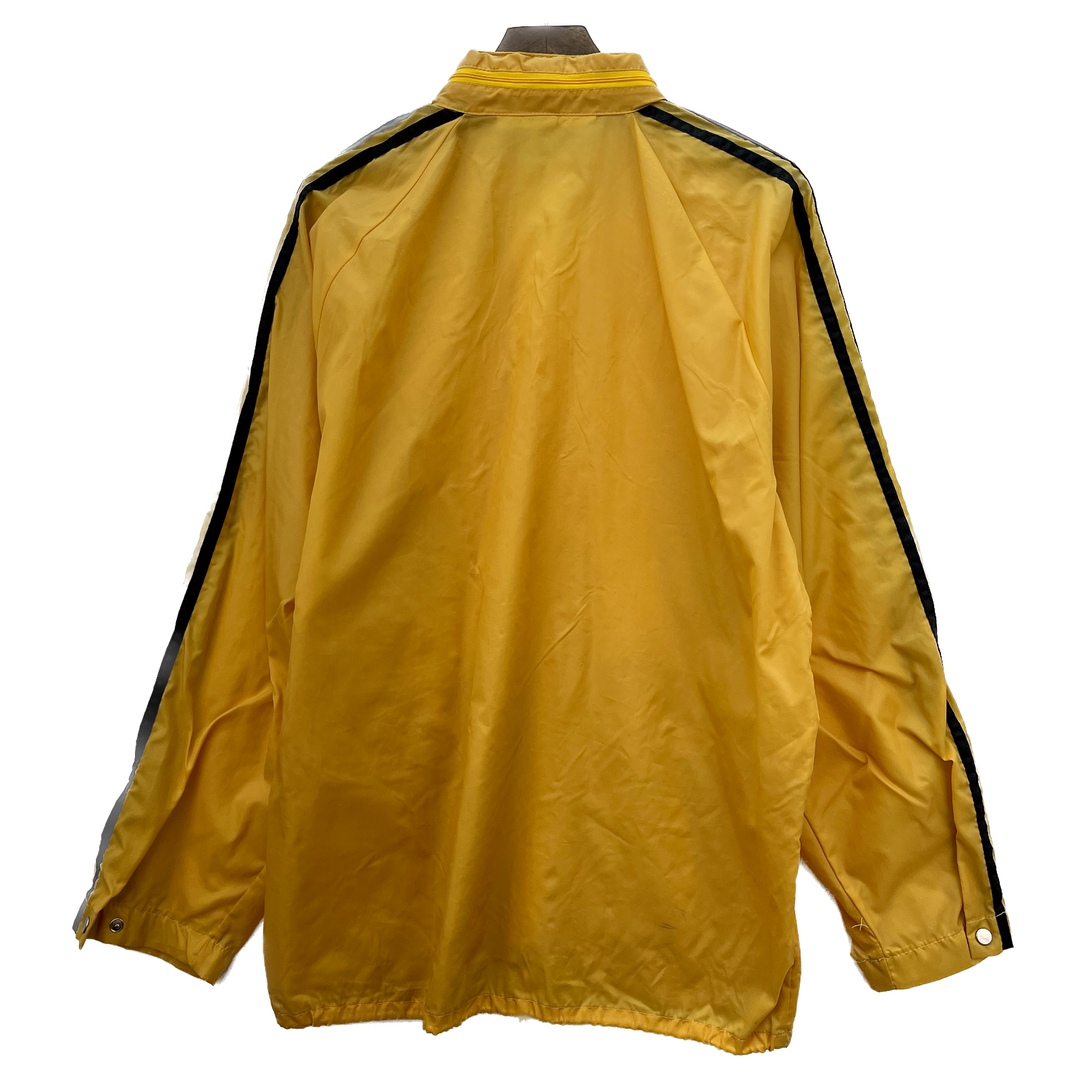 Vintage Adidas 3 Stripe Yellow Full Zip Light Jacket Size M