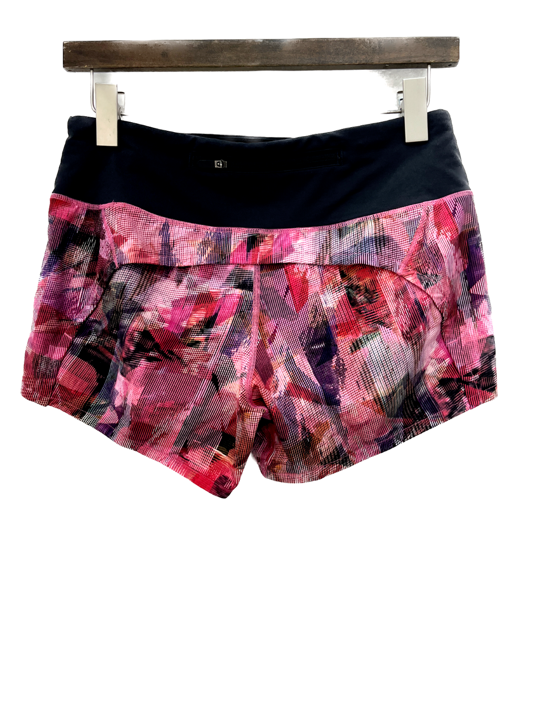 Lululemon Abstract Print Pink Mini Shorts Size 4