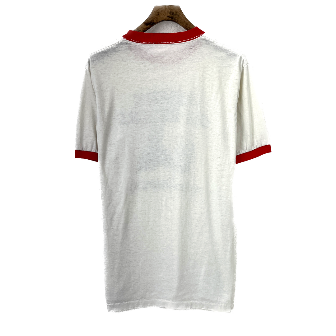 Vintage 1986 New England Patriots Berry The Bear Super Bowl XX White T-shirt S