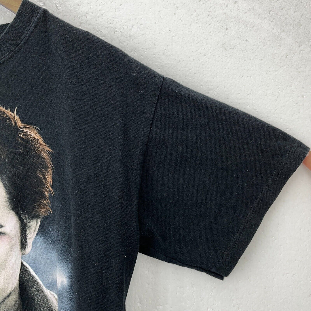 2008 Twilight Saga Edward Big Print Movie Promo T-Shirt Black Size M