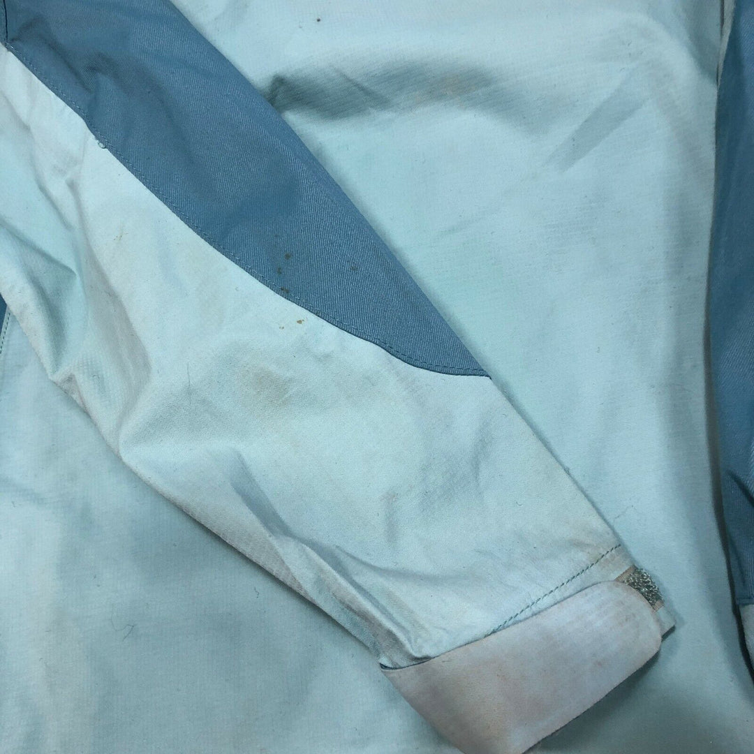 L.L.Bean Women's Vintage Nylon Blue Jacket Full Zip Hooded Size S