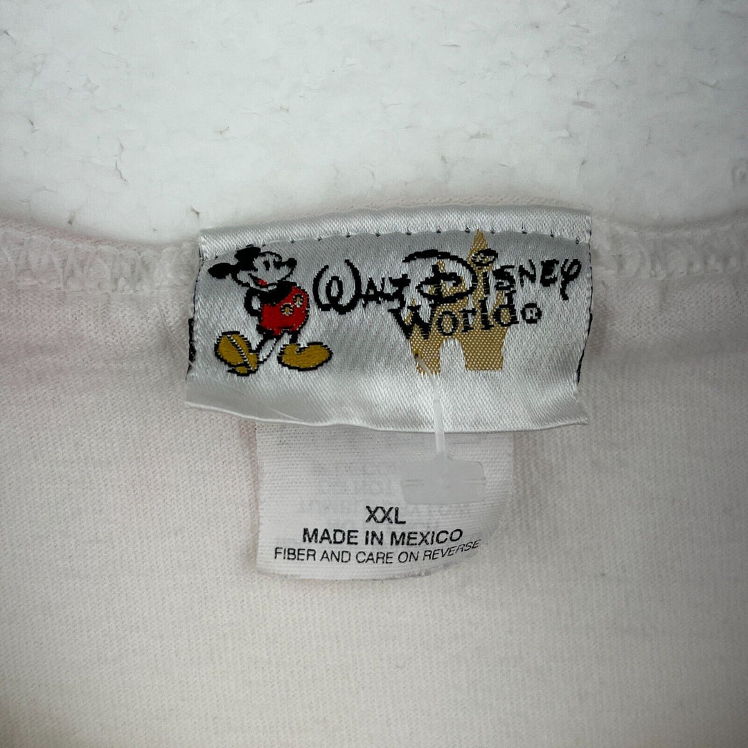 Vintage Disney Blizzard Beach Wrap Around Print White Tank Top Shirt 90s XXL