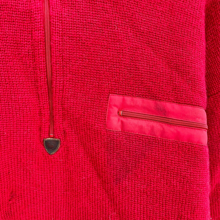 Vintage Patagonia Alpiniste 1/4 Zip Fishermen Fall 1997 Zip Red Sweater Size L