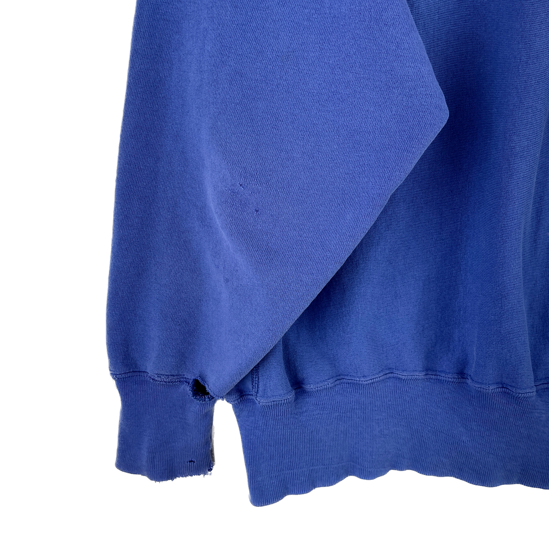 Vintage Champion Reverse Weave Light Blue Embroidered Logo 90s Sweatshirt XL