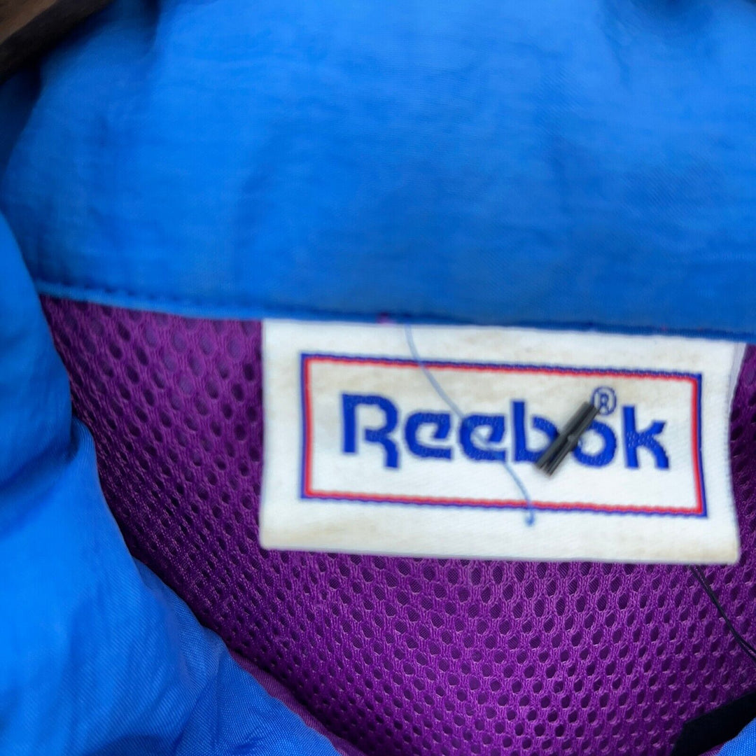 Vintage Reebok Purple Pullover Quarter Zip Light Jacket Size S