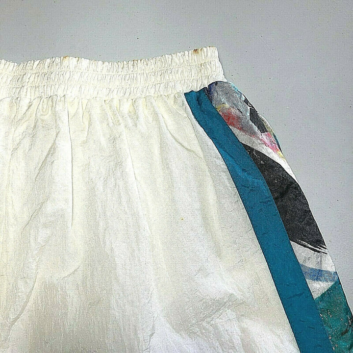 Vintage White Nylon Track Pant Size M
