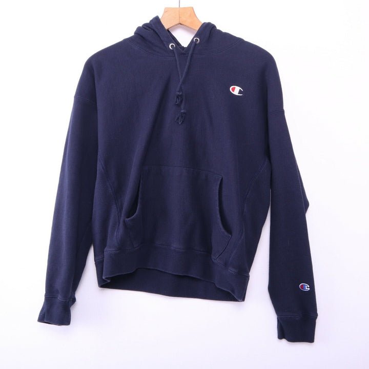 Champion Reverse Weave Blue Hoodie Size Large