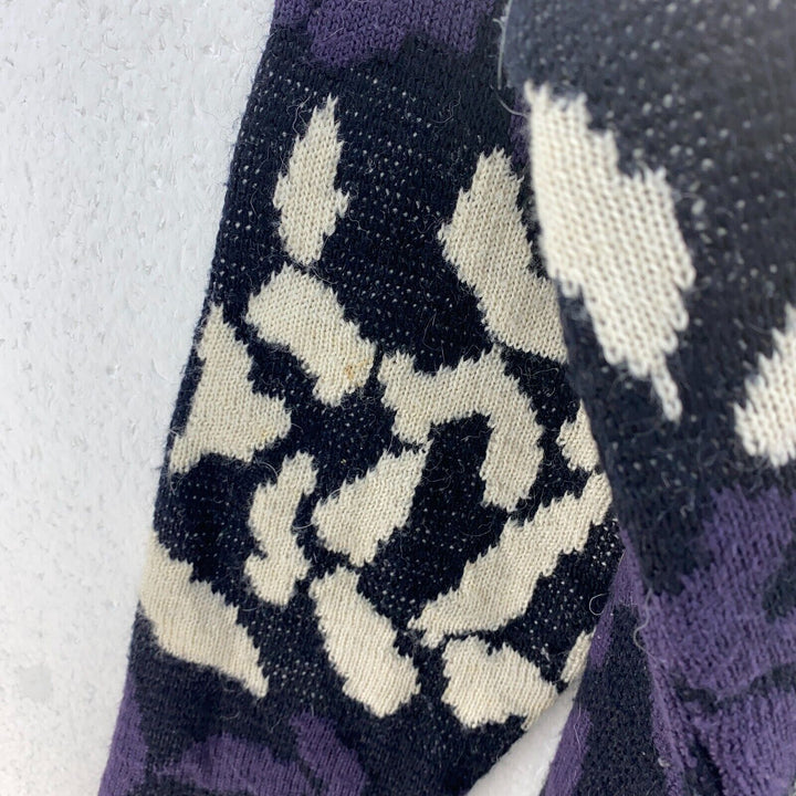Vintage Mexx Geometric Print Purple Crewneck Sweater Size S