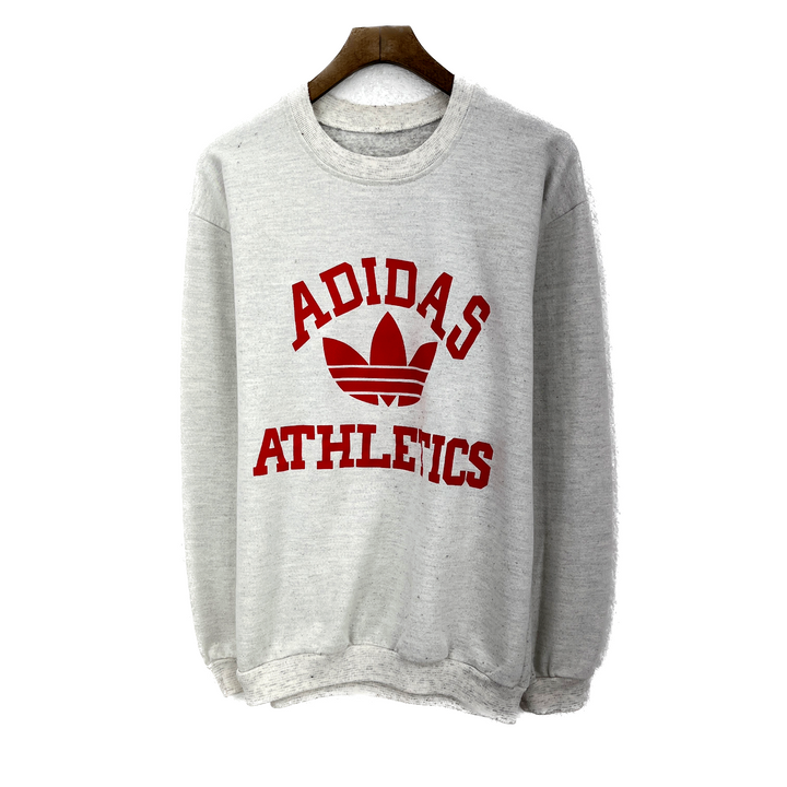 Vintage Adidas Athletics Logo Gray Sweatshirt Size S