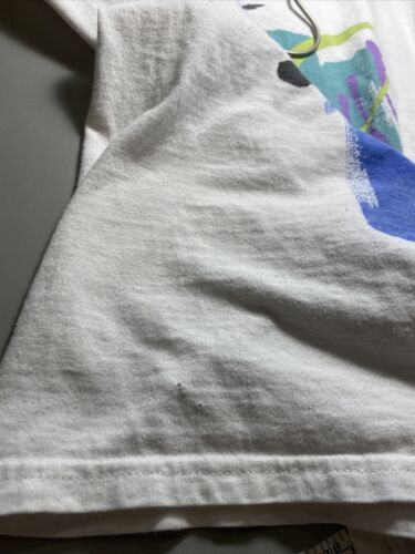 Vintage Nike Abstract Print White T-shirt Size L
