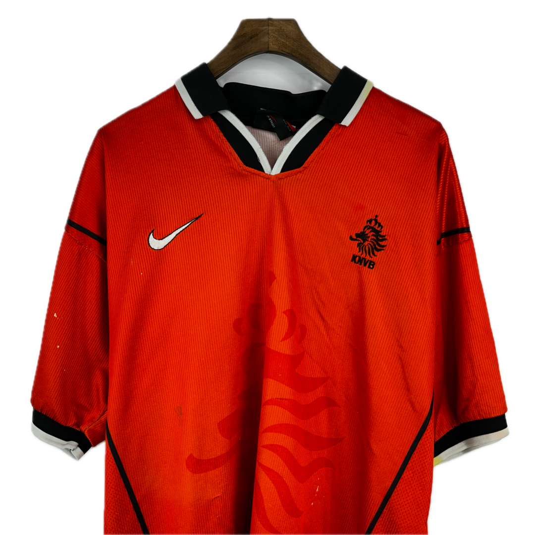 Vintage 1998 Netherlands Football Team Nike Jersey Size XL Red