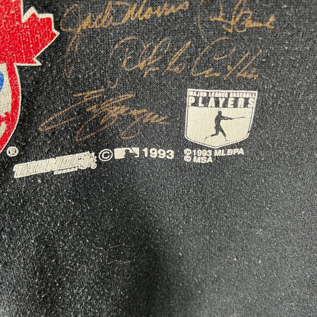 Vintage 1993 Toronto Blue Jays World Champions Black Sweatshirt Size L