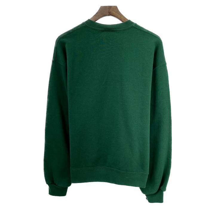 Vintage Russell Athletic Blank Green Pullover Crewneck Sweatshirt Size M