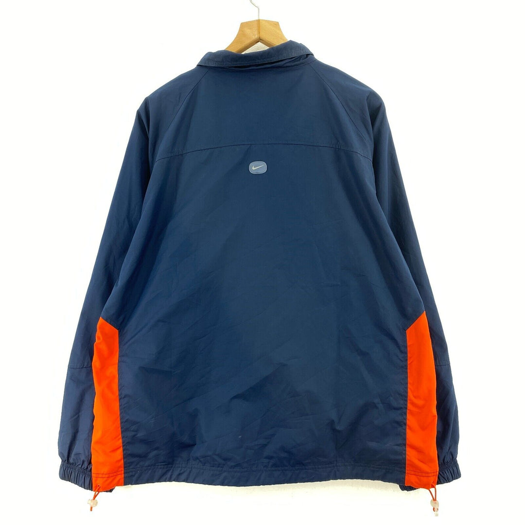 Nike Blue Vintage Harrington Light Windbreaker Jacket Full Zip Size L Y2K