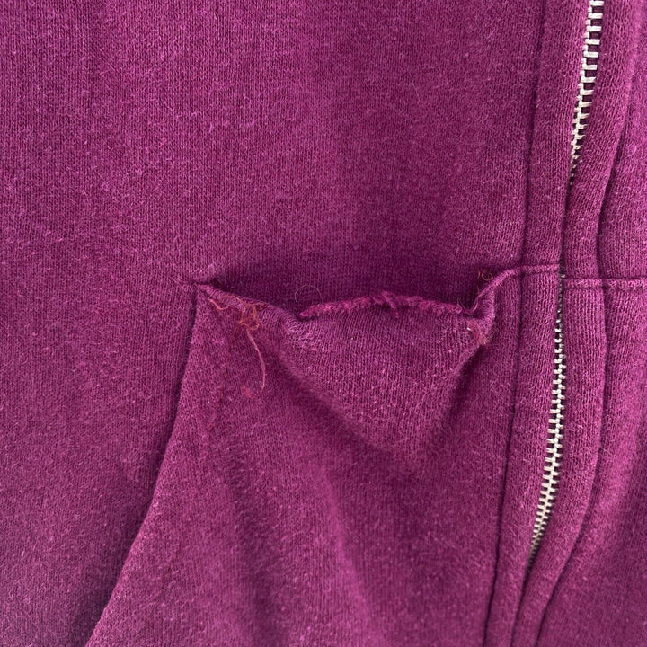 Challenger 80s Vintage Full Zip Purple Hoodie Size M