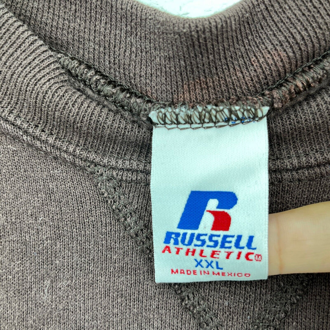 Vintage Russell Athletic Crew Neck Brown Sweatshirt Size 2XL