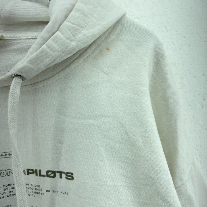 Twenty One Pilot Band Tour Graphic White Sweatshirt Size XL