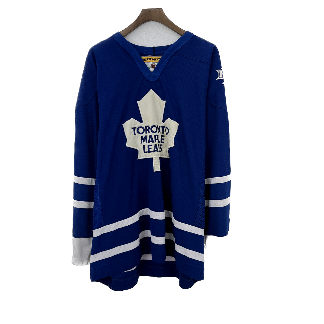 Vintage Koho Toronto Maple Leafs NHL Ice Hockey Blue Jersey Size L