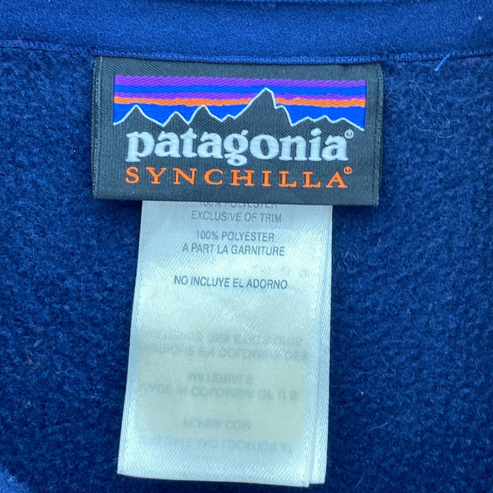 Vintage Patagonia Regulator Synchilla Full Zip Fleece Blue Jacket Size S