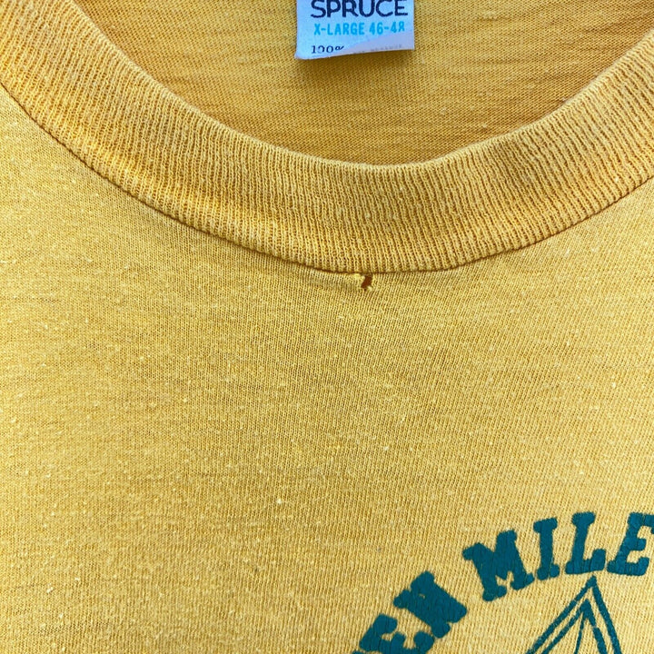 Ten Mile River Scout Camps Vintage 1960'sYellow T-shirt Size XL Kids