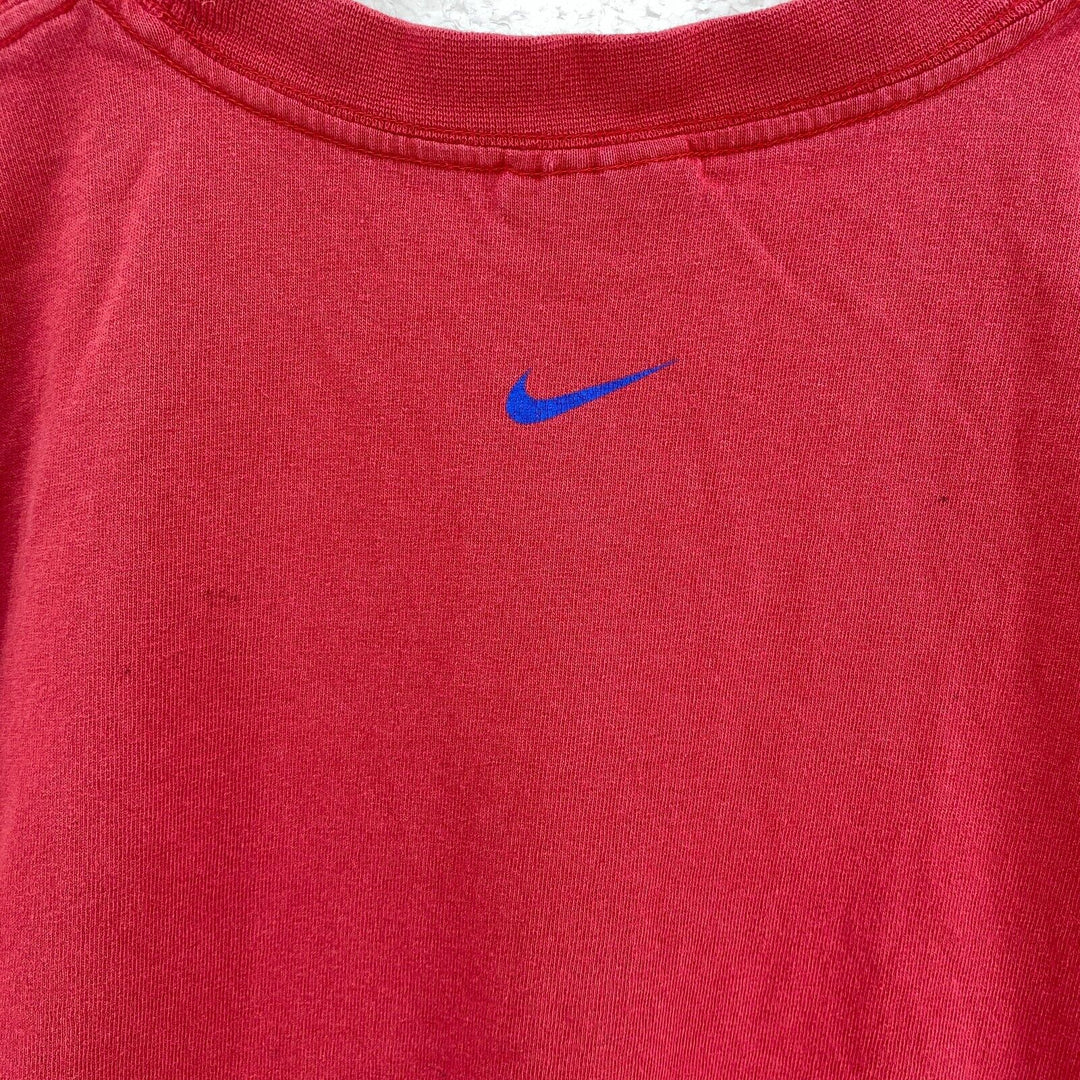 Vintage Nike Swoosh Logo Red T-shirt Size XL