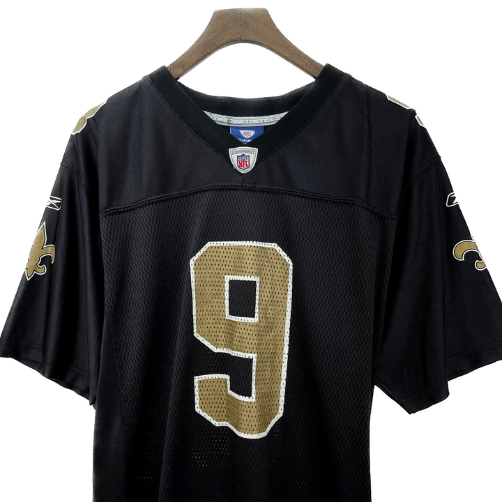 Vintage Reebok New Orleans Saints NFL Drew Brees #9 Black Jersey Size XL