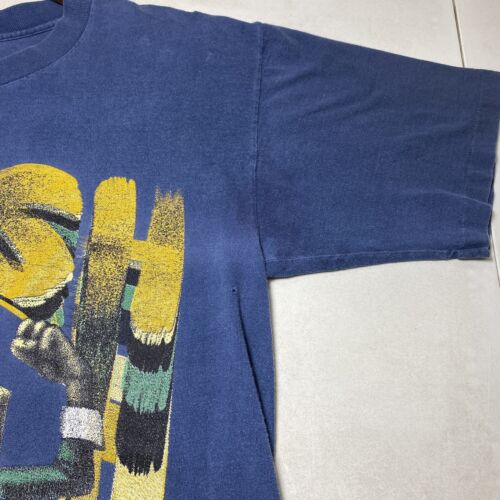 Vintage Notre Dame Fighting Irish NCAA Blue T-shirt Size M