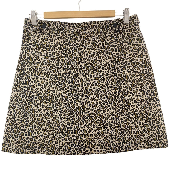 Topshop Leopard Pattern Jacquard Mini Skirt