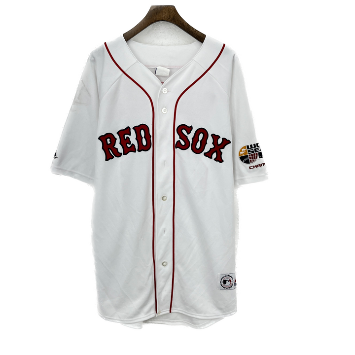 Vintage Red Sox MLB Baseball Ramirez #24 White Button Up Jersey Size XL