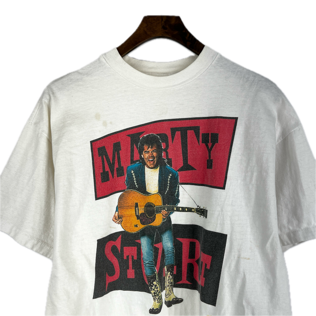 Vintage Marty Stuart Love and Luck T-Shirt Rare Double Sided Size M