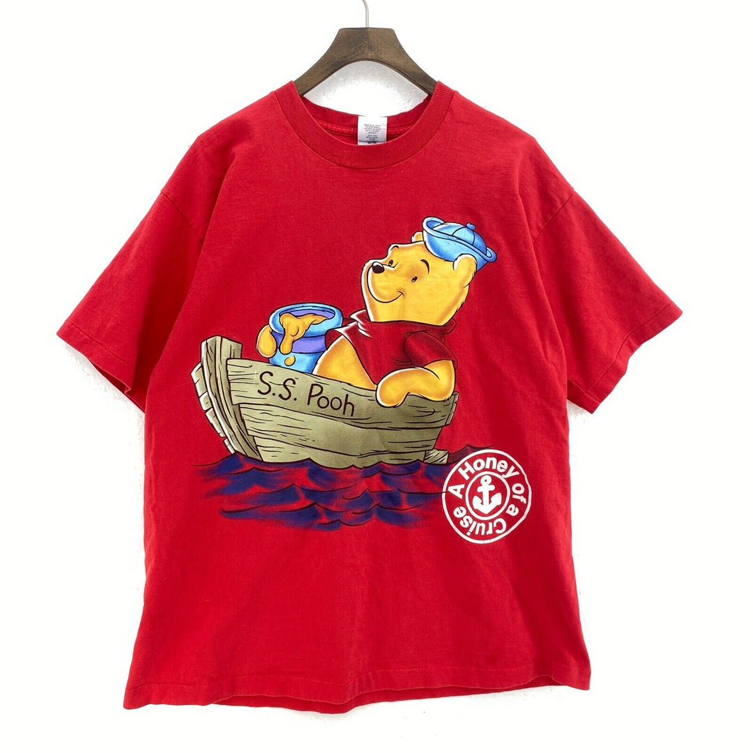 Disney Winnie The Pooh A Honey Of Cruise Red T-shirt Size XL Tee