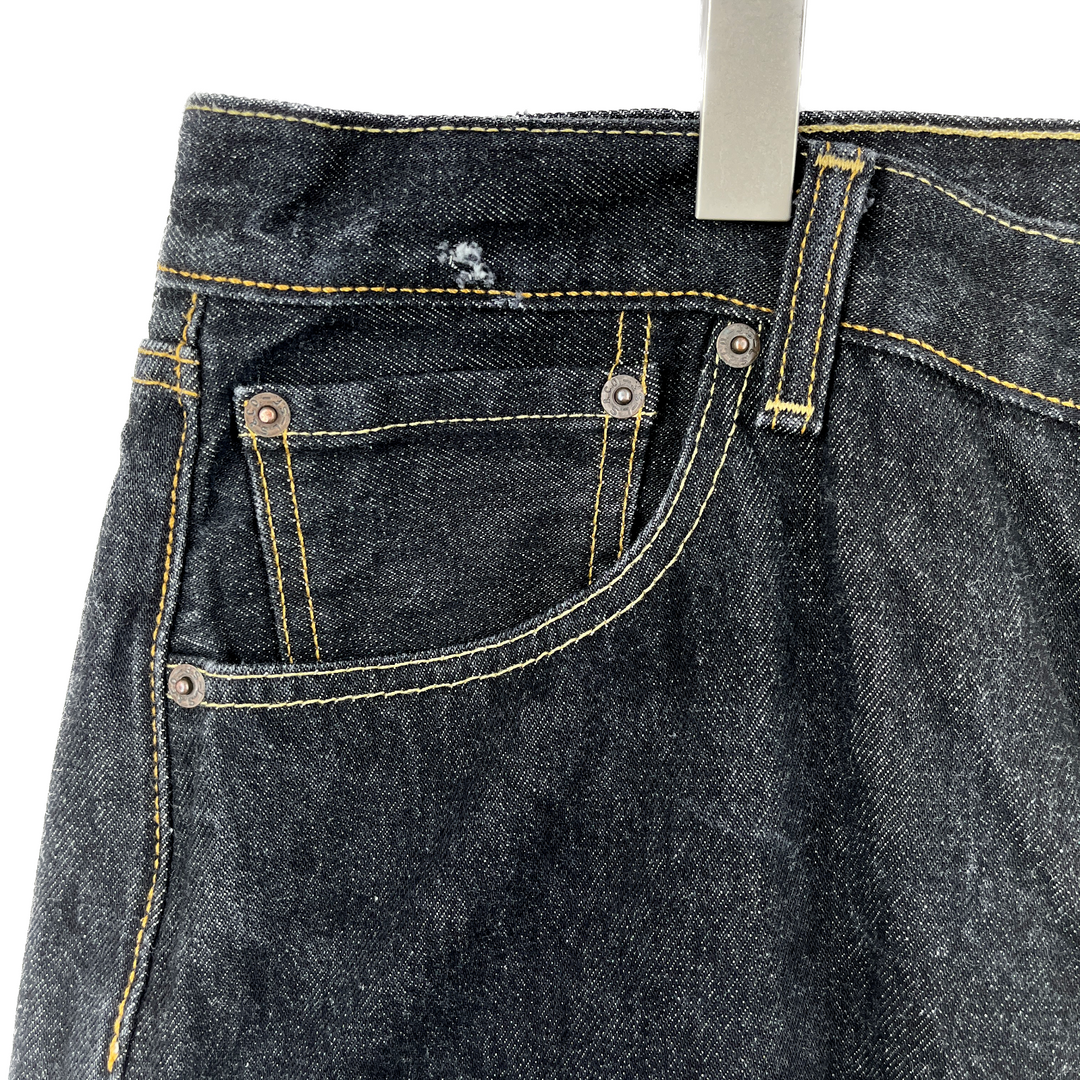 Levis 501 Dark Wash Denim Jeans Size 36x32 Button Up Fly