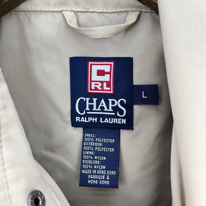 Vintage Chaps Ralph Lauren Harrington Full Zip Beige Heritage Jacket Size L