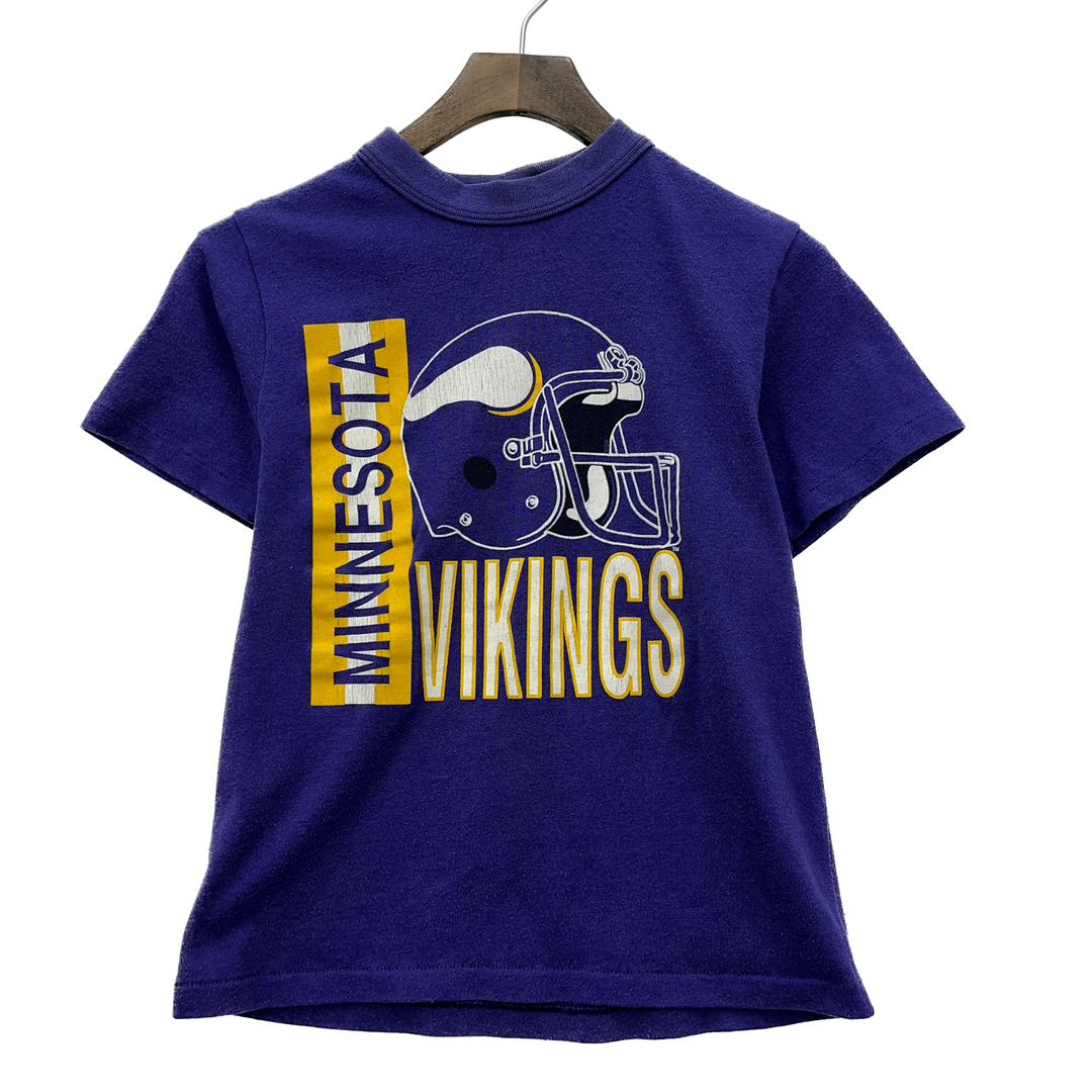Vintage Minnesota Vikings NFL Purple T-shirt Size L Kids