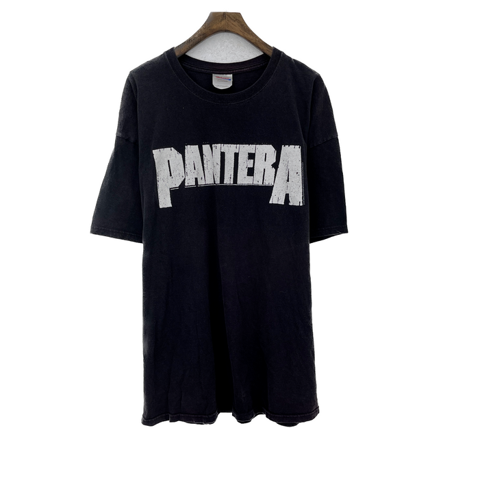 Vintage Pantera 2010 Heavy Metal Band Black T-shirt Size 2XL
