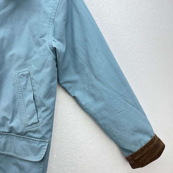 Women's L.L.Bean Quilt Lined Vintage Canvas Chore Jacket Size XS Blue