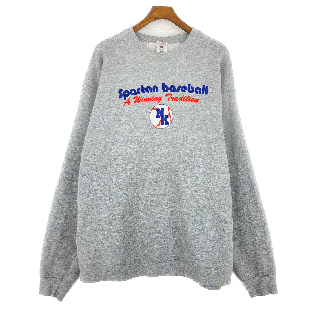 Vintage Spartan Baseball A Winnipeg Tradition Gray Sweatshirt Size 2XL
