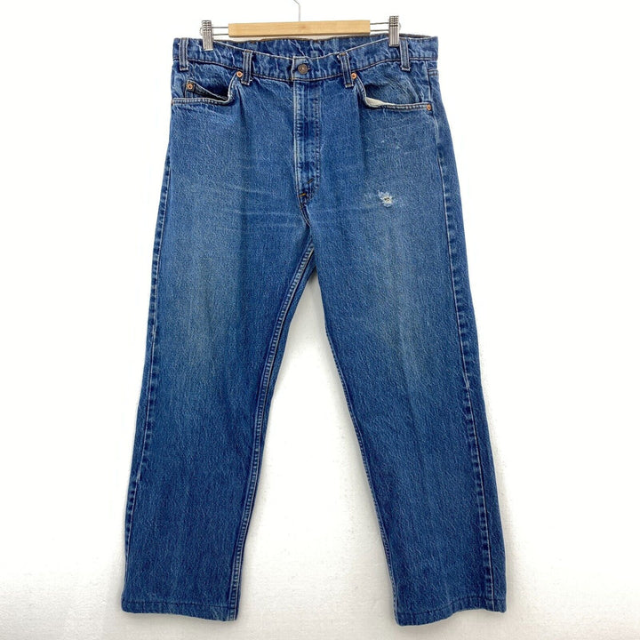 Levi's Orange Tab Vintage Dark Wash Blue Jeans Regular Fit Straight Leg Size 36