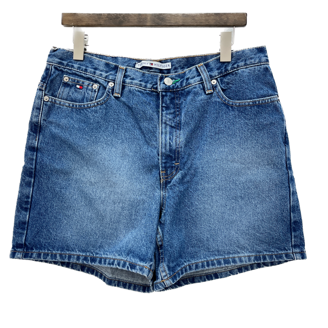Tommy Hilfiger Medium Blue Denim Shorts Size 14
