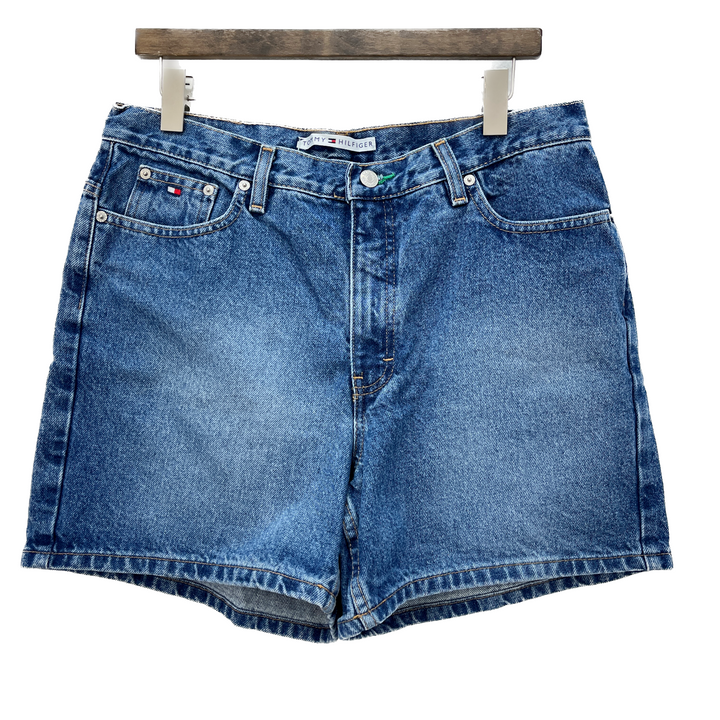 Tommy Hilfiger Medium Blue Denim Shorts Size 14