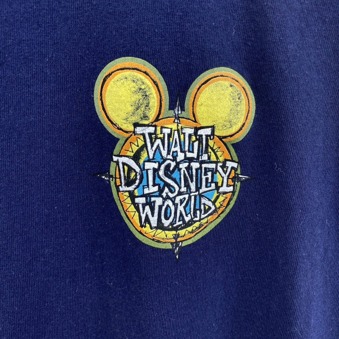 Walt Disney World Logo Mickey Mouse Navy Blue T-shirt Size M