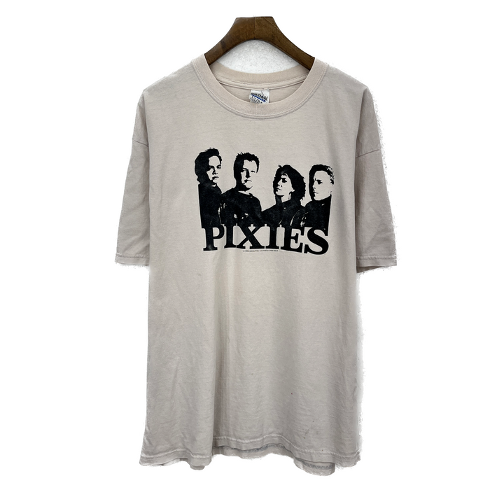 Vintage Pixies 2004 Rare Punk Y2K Tour Band Beige T-shirt Size XL