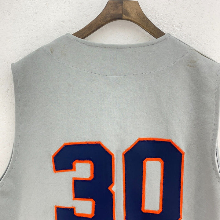 Vintage Keystone School Cobras #30 Gray Sleeveless Baseball 80s Jersey Size L